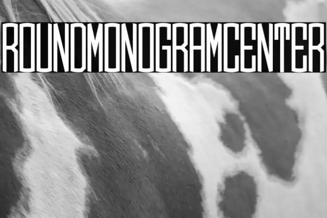 Round_Monogram_Center Font examples
