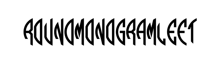 Round_Monogram_Left  Frei Schriftart Herunterladen