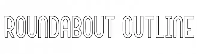 Roundabout Outline  font caratteri gratis