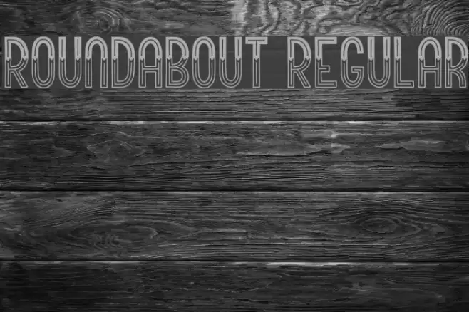 Roundabout Regular Font examples