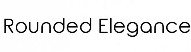 Rounded Elegance  Frei Schriftart Herunterladen