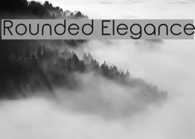 Rounded Elegance Font examples