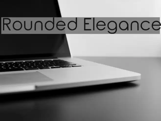 Rounded Elegance Font examples