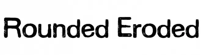 Rounded Eroded  フリーフォントのダウンロード