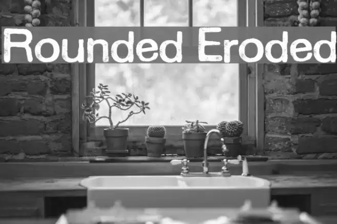 Rounded Eroded Шрифта examples