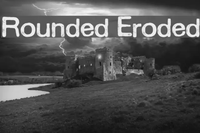 Rounded Eroded Шрифта examples