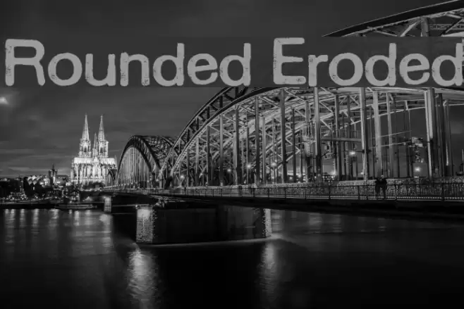 Rounded Eroded Шрифта examples