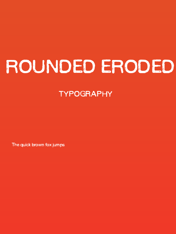 Rounded Eroded Poster