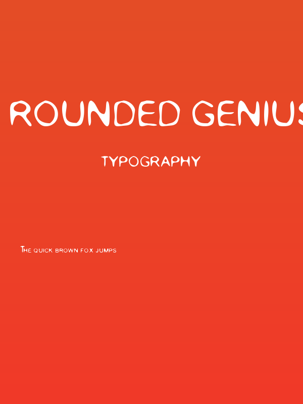 Rounded Genius Poster
