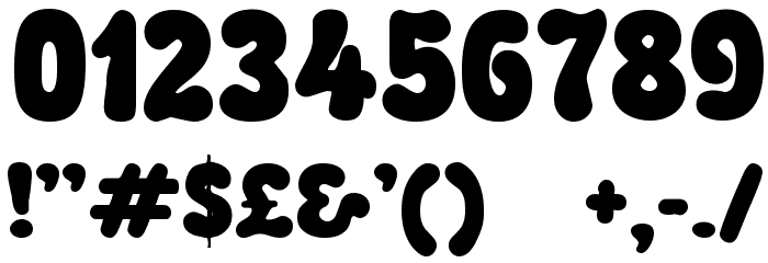 Rounded Informal Font OTHER CHARS