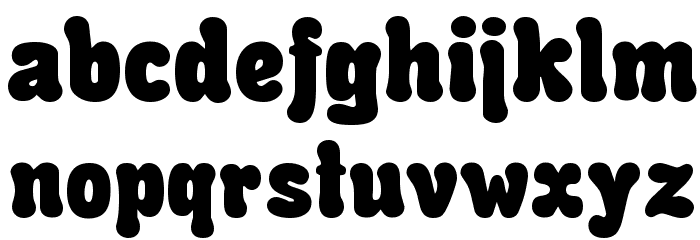 Rounded Informal Font LOWERCASE