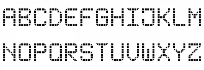 Rounded LED Board-7 Schriftart Groß