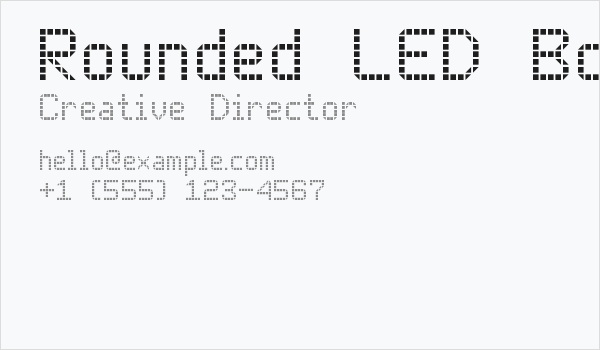 Rounded LED Board-7 Business Card