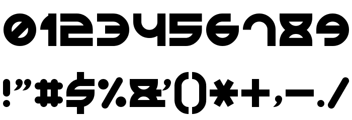 Rounded Line 7 Font OTHER CHARS