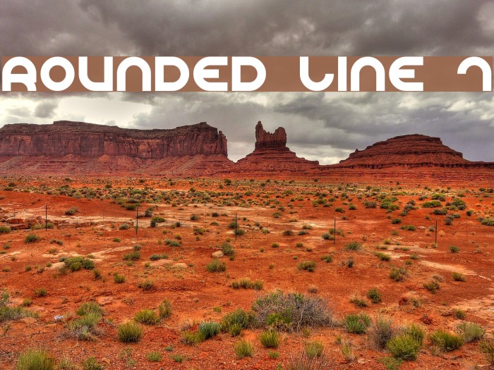 Rounded Line 7 Font examples