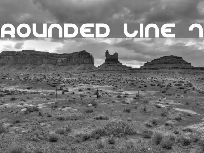 Rounded Line 7 Polices examples