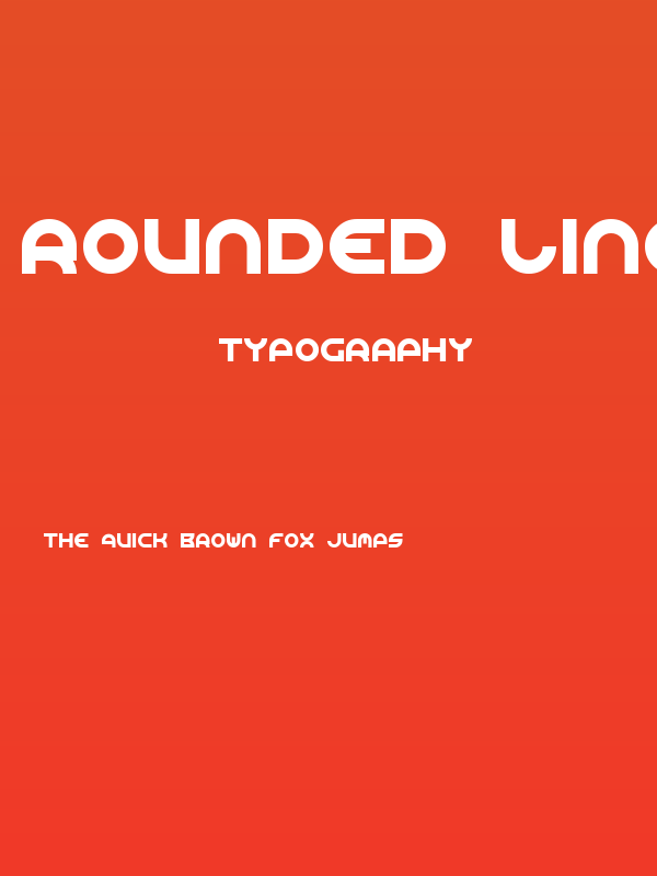 Rounded Line 7 Poster