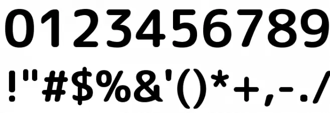 Rounded Mplus 1c Bold Font OTHER CHARS