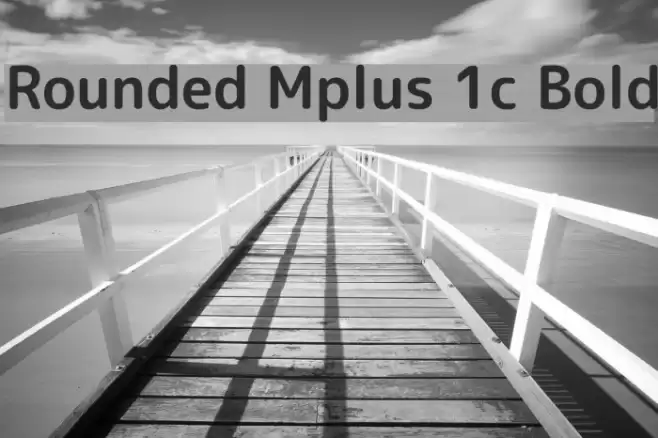 Rounded Mplus 1c Bold Font examples