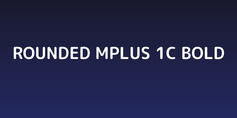 Rounded Mplus 1c Bold Social Header