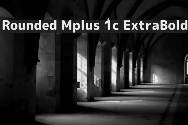 Rounded Mplus 1c ExtraBold Font examples