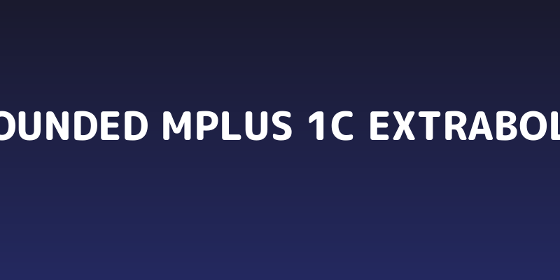 Rounded Mplus 1c ExtraBold Social Header