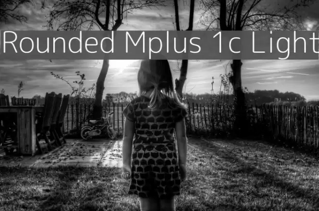 Rounded Mplus 1c Light Font examples