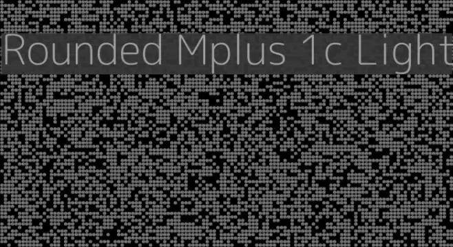 Rounded Mplus 1c Light Font examples