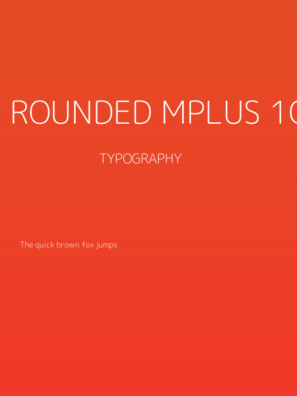 Rounded Mplus 1c Light Poster