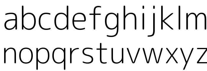 Rounded Mplus 1c Light Font LOWERCASE