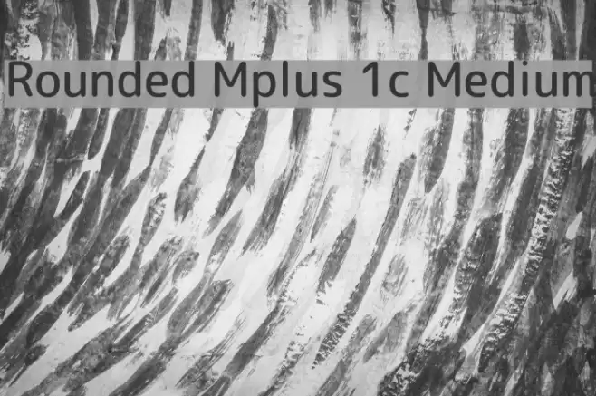Rounded Mplus 1c Medium Font examples