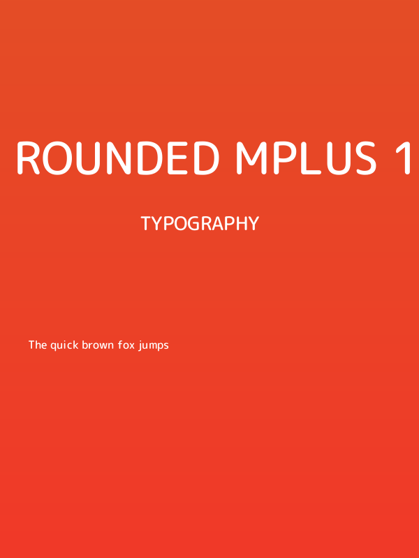 Rounded Mplus 1c Medium Poster