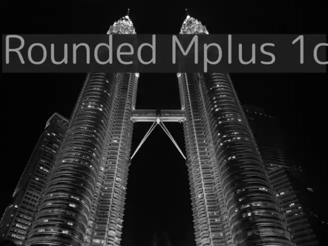 Rounded Mplus 1c Font examples