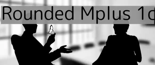 Rounded Mplus 1c Font examples
