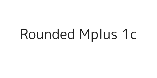 Rounded Mplus 1c Logo