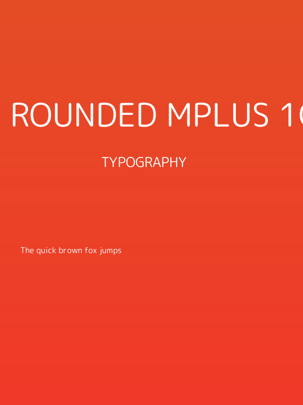 Rounded Mplus 1c Poster