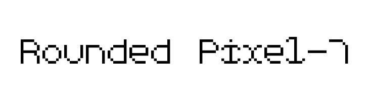 Rounded Pixel-7  Frei Schriftart Herunterladen