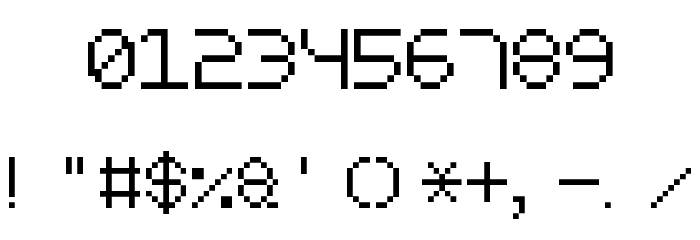 Rounded Pixel-7 Font OTHER CHARS