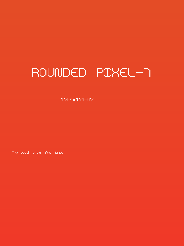 Rounded Pixel-7 Poster