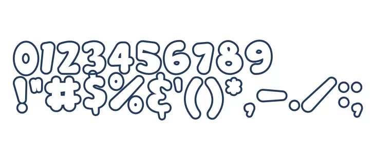 Rounded Robin Outline Outline फ़ॉन्ट अन्य घर का काम