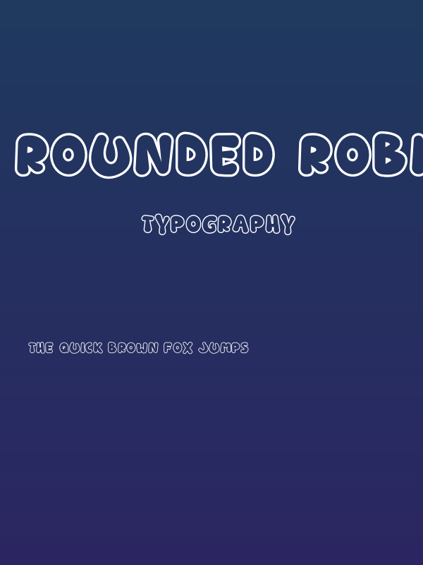 Rounded Robin Outline Outline Poster