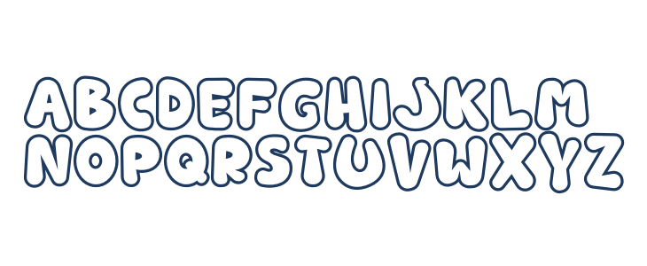 Rounded Robin Outline Outline Lowercase