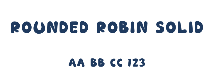 Rounded Robin Solid Font Preview