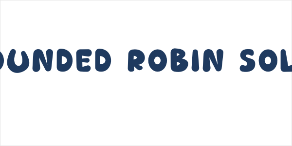 Rounded Robin Solid Logo