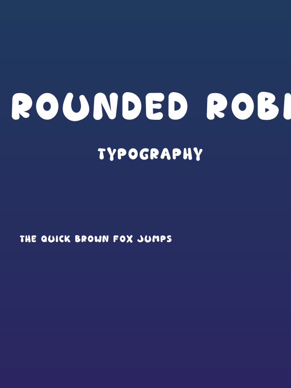 Rounded Robin Solid Poster