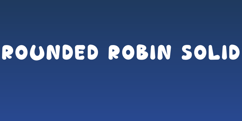 Rounded Robin Solid Social Header