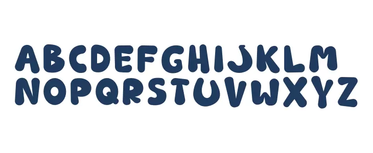 Rounded Robin Solid फ़ॉन्ट लोअरकेस