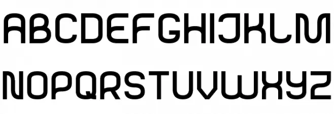 Rounded Sans Serif 7 Fonte MAIÚSCULAS
