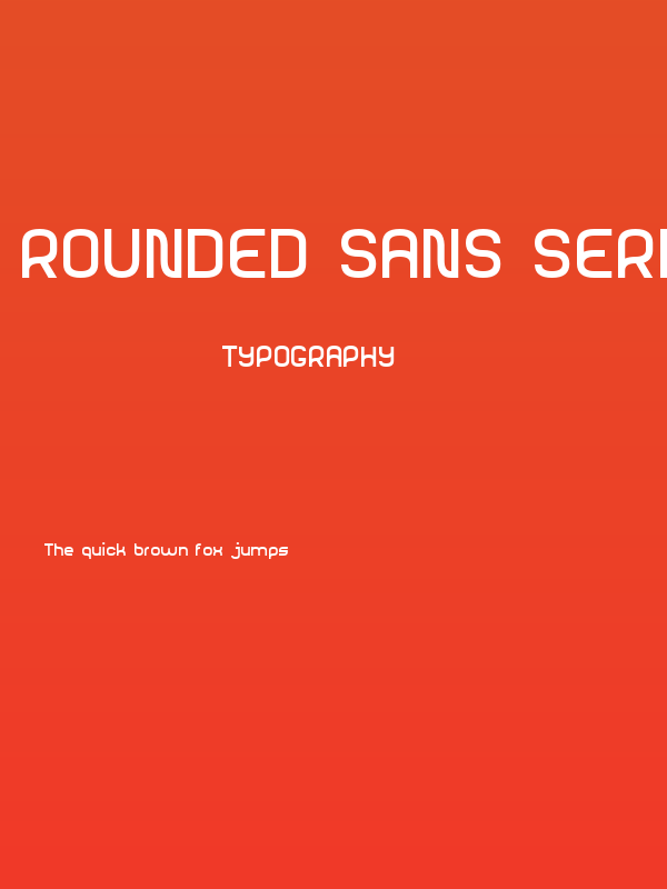 Rounded Sans Serif 7 Poster