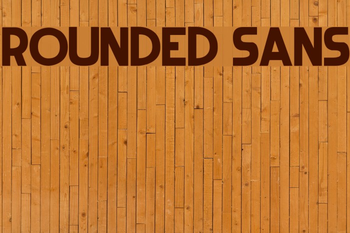 Rounded Sans Font examples